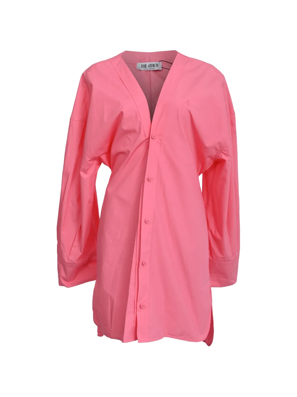 Pre-owned Attico Lala V-neck Dress In Pink