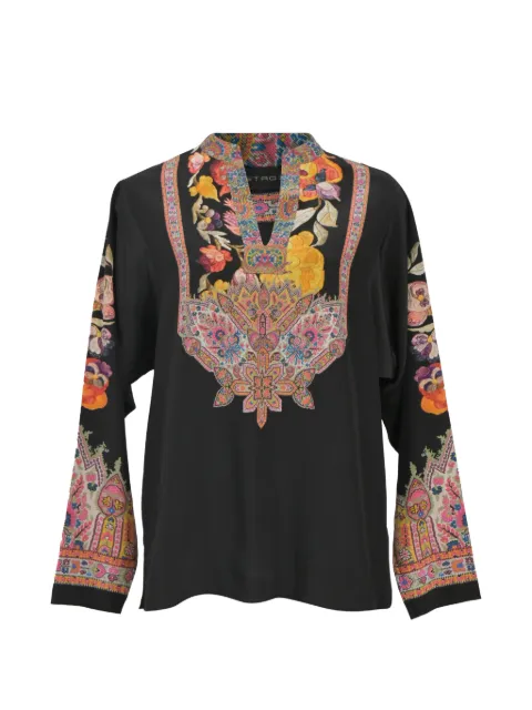 Etro Vintage printed silk blouse