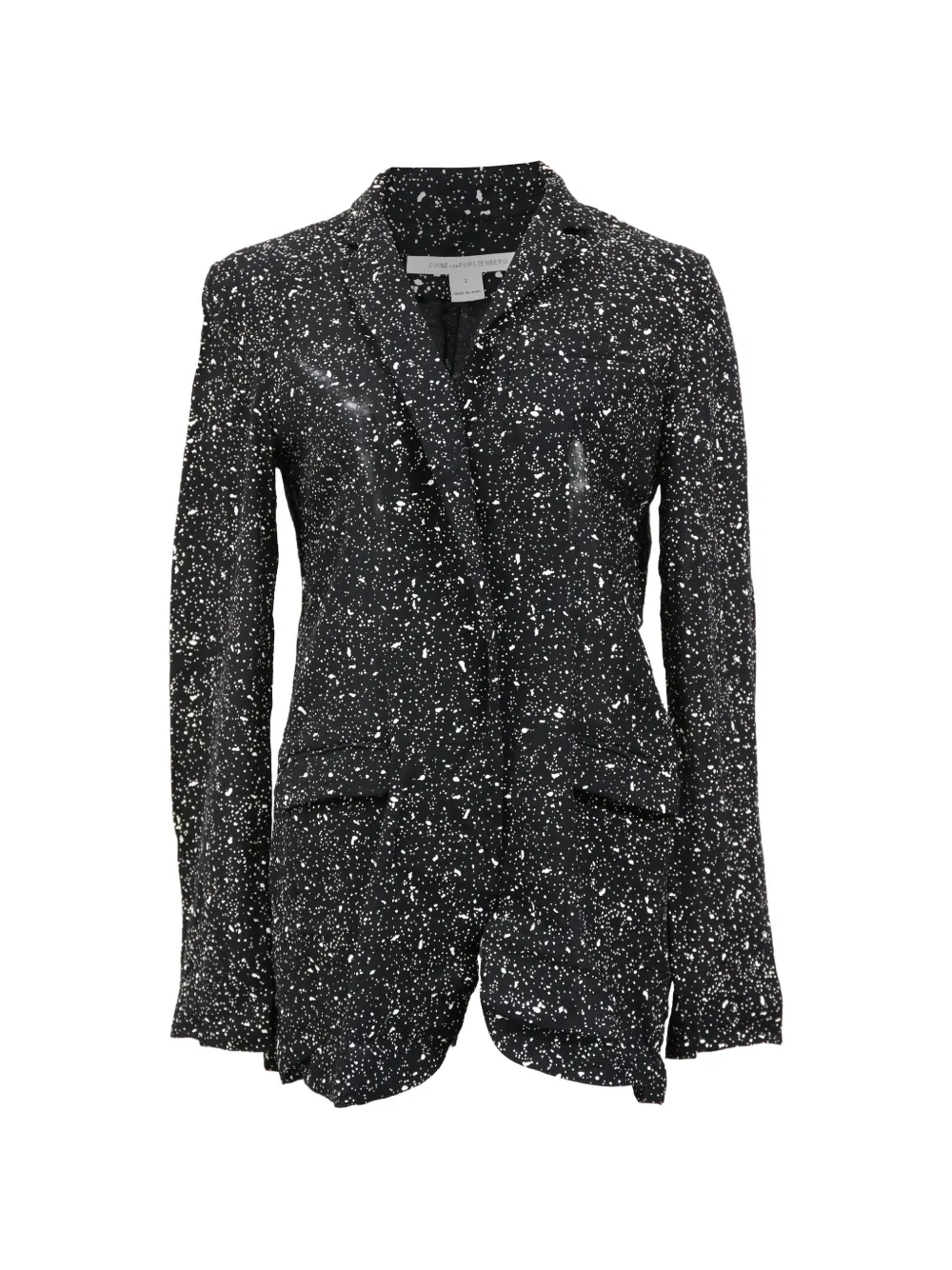 Diane Von Furstenberg Vintage blazer Galaxy en crêpe - Noir Diane Von Furstenberg Vintage blazer Galaxy en crêpe - Noir