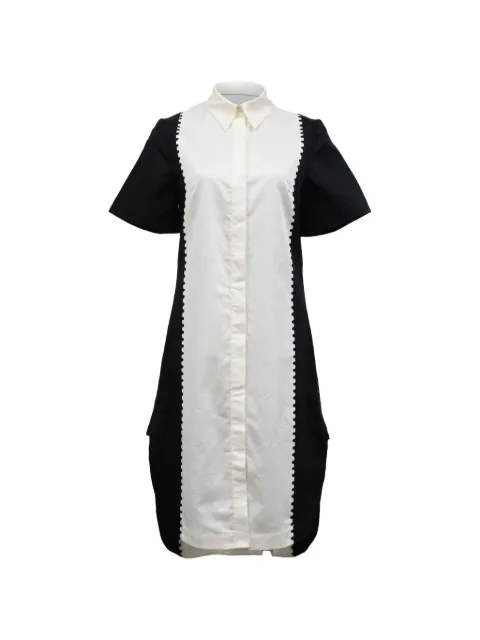 Mary Katrantzou vestido camisero de dos tonos