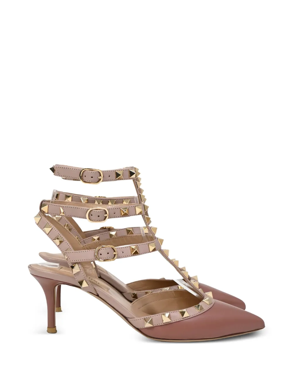 Valentino Garavani Pre-Owned Rockstud caged pumps - Rosa