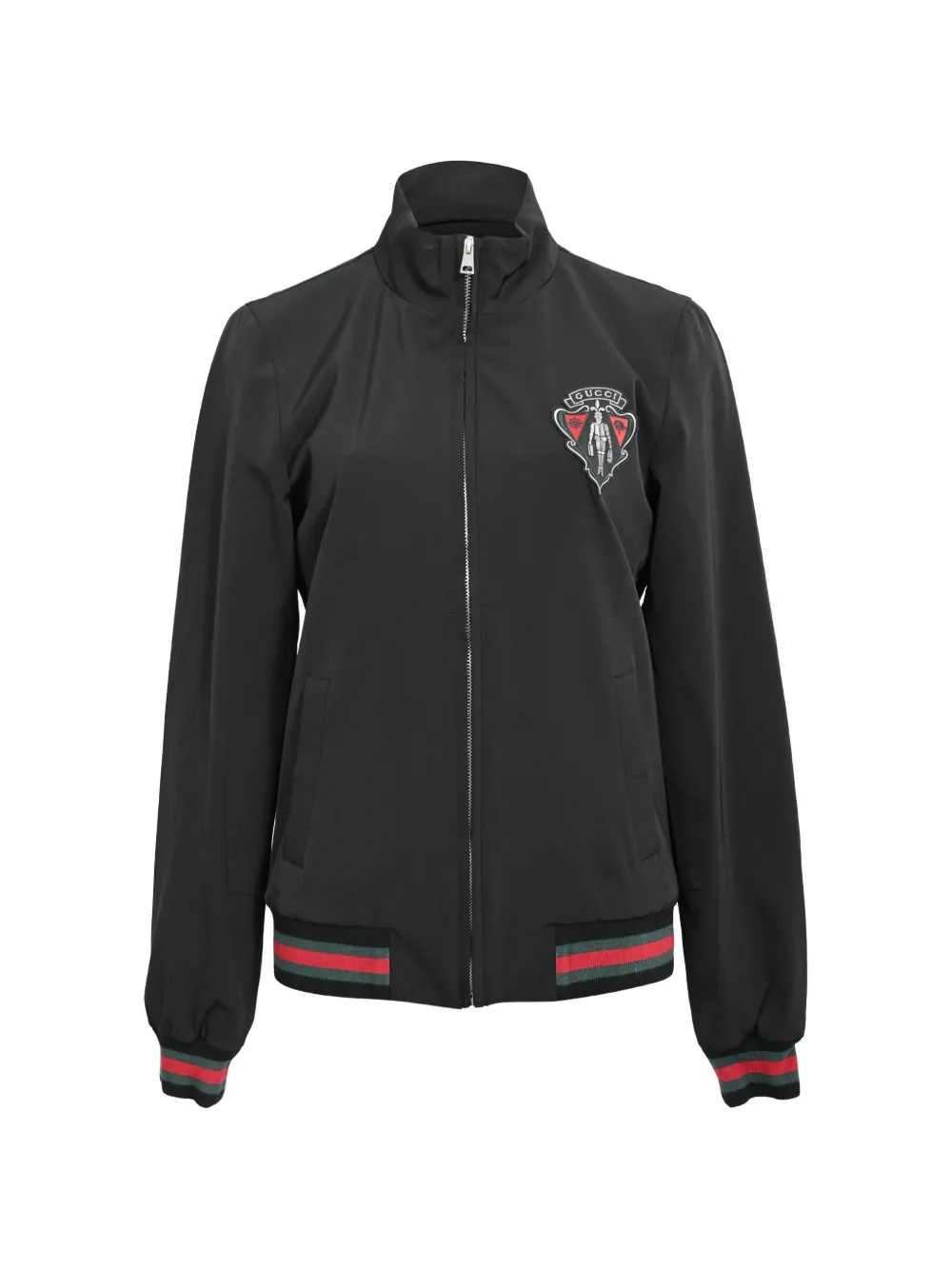 Gucci Pre-Owned Equestrian Web zip jacket - Nero