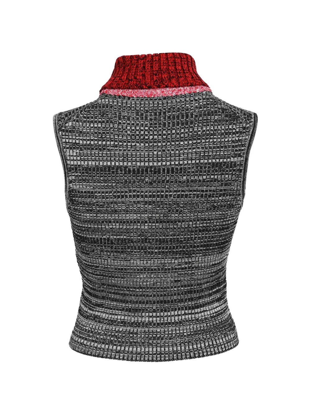Louis Vuitton Pre-Owned patterned-knit Sleeveless Top | Grey