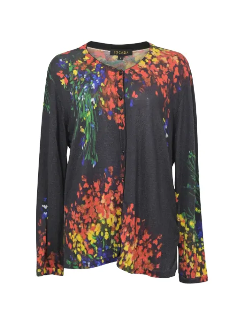 Escada Pre-Owned suéter con estampado floral