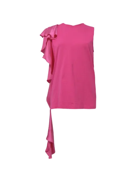 MSGM ruffle-detail sleeveless top