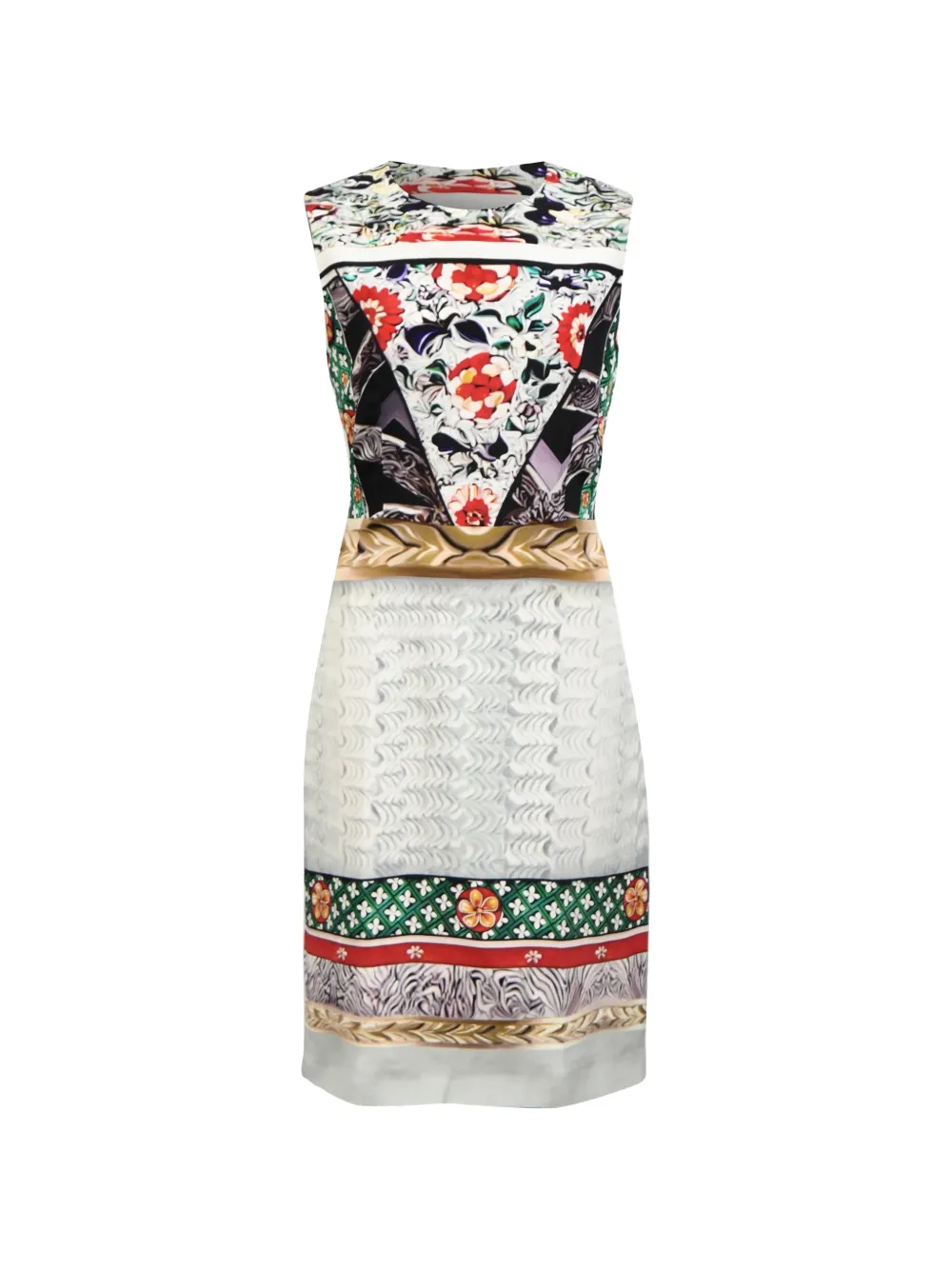 Mary Katrantzou printed sleeveless dress - Bianco