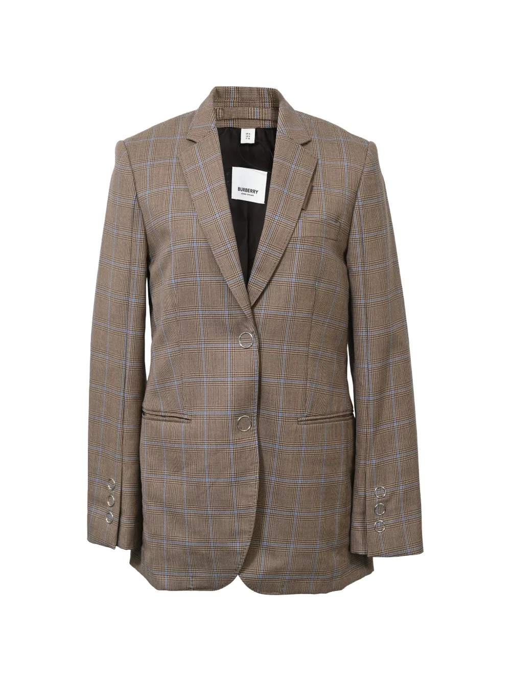 Burberry Pre-Owned single-breasted checkered blazer - Brown