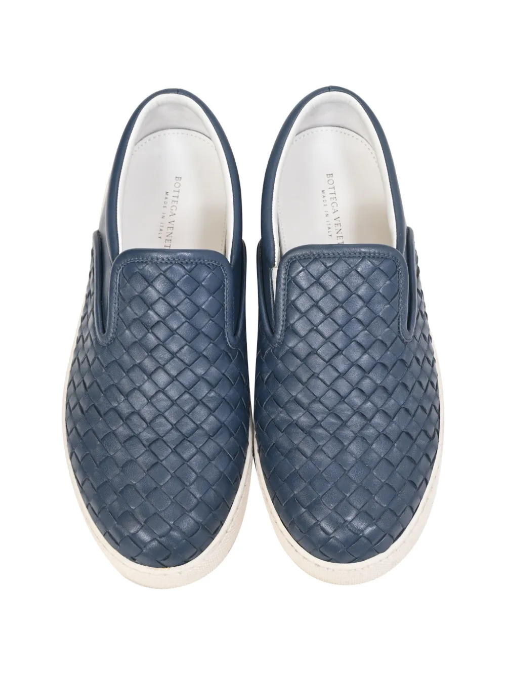 Bottega Veneta Pre-Owned Dodger slip-on Sneakers | Blue | FARFETCH