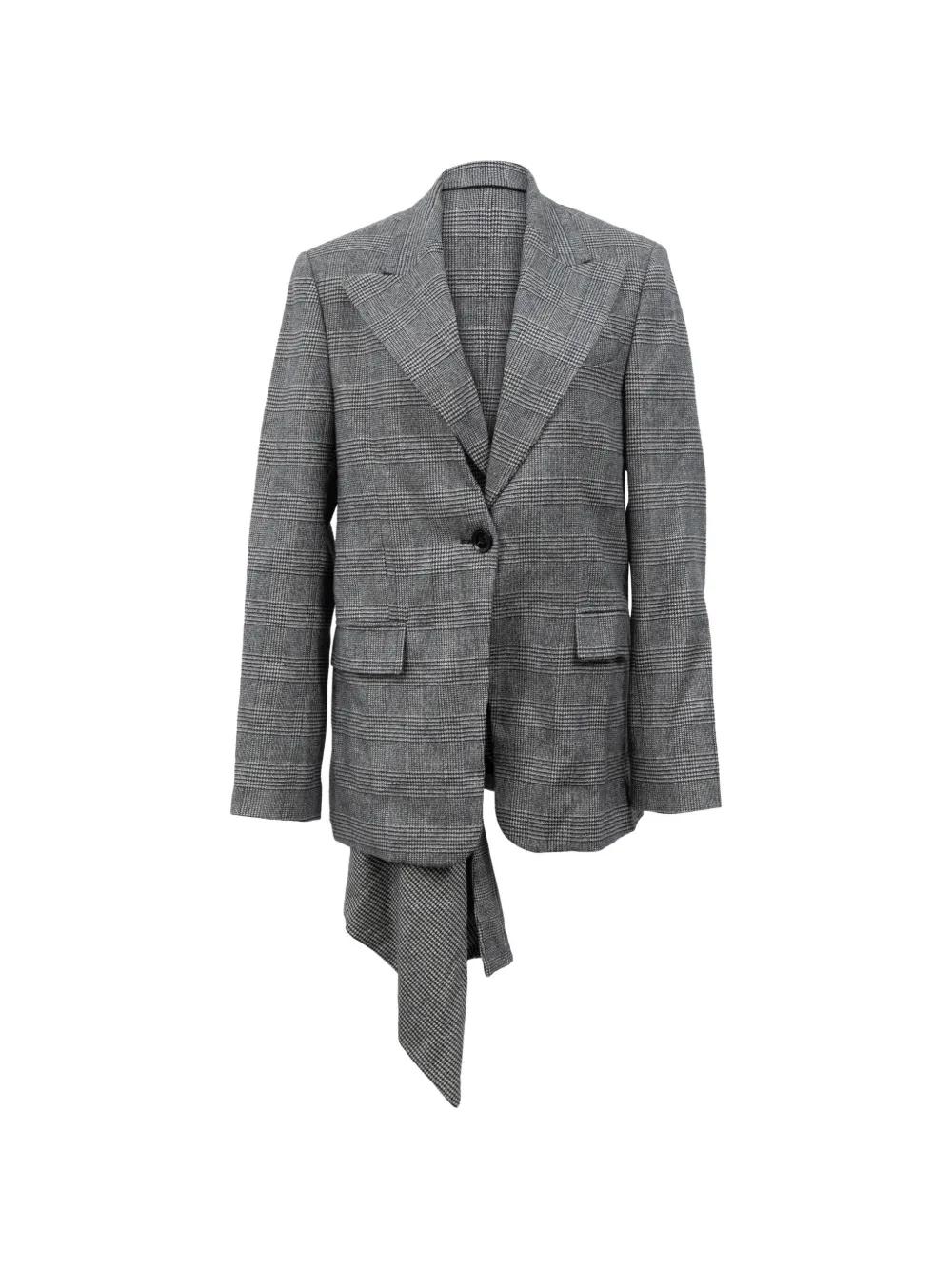 Proenza Schouler asymmetric draped blazer - Grigio