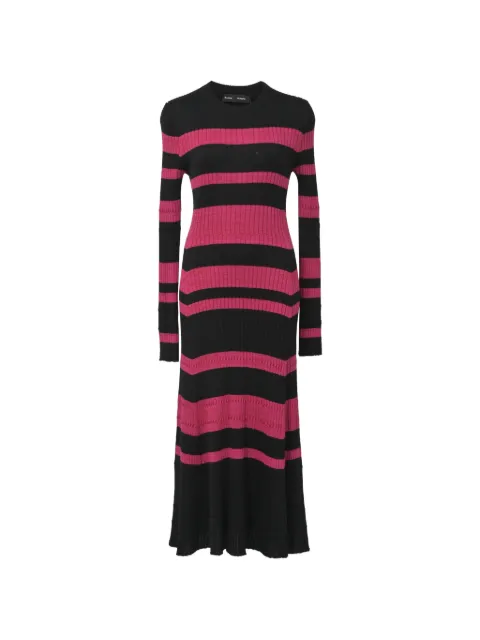 Proenza Schouler striped rib-knit dress