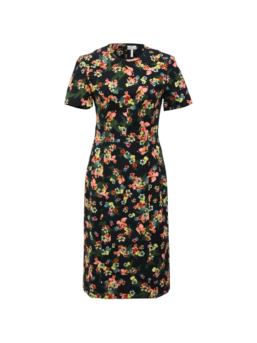 ERDEM floral-print dress - Schwarz