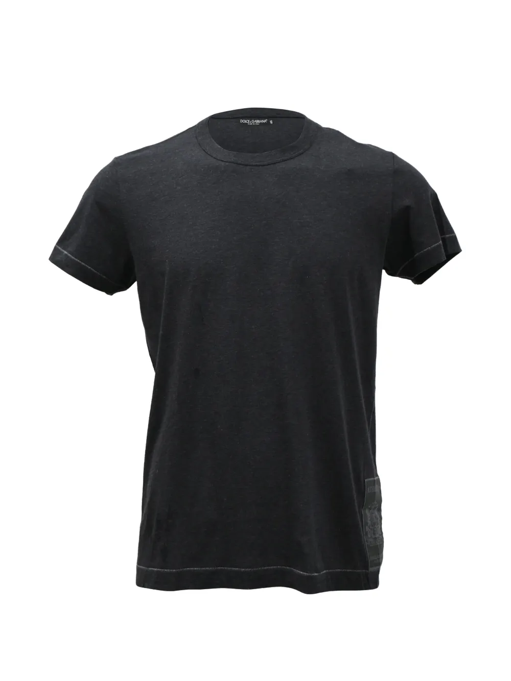 Dolce & Gabbana Pre-Owned Logo-patch T-shirt - Nero