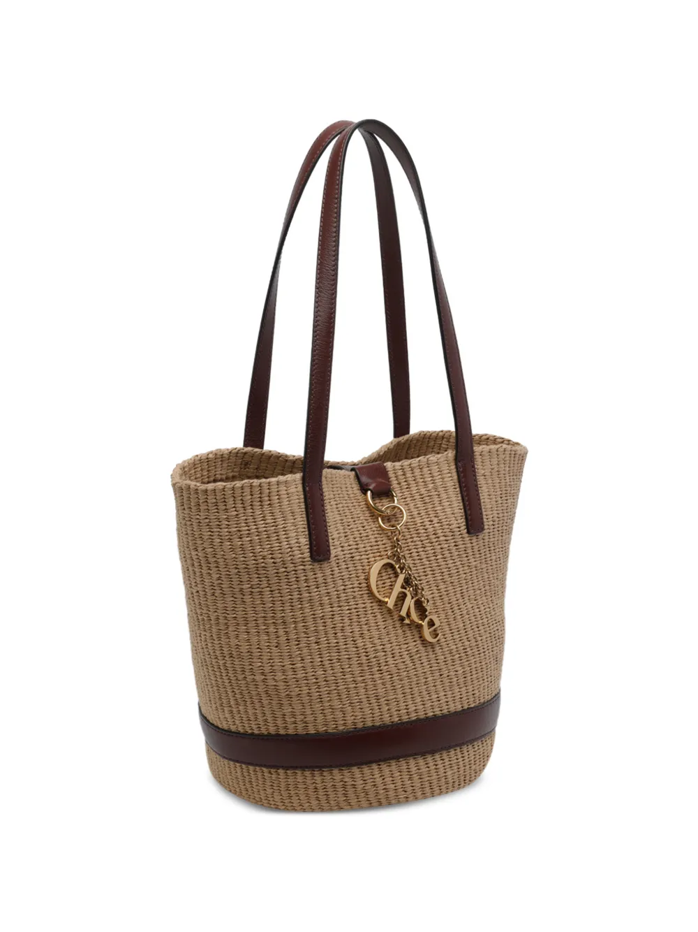  Chloé Borsa Tote Charms Con Logo - Toni Neutri 