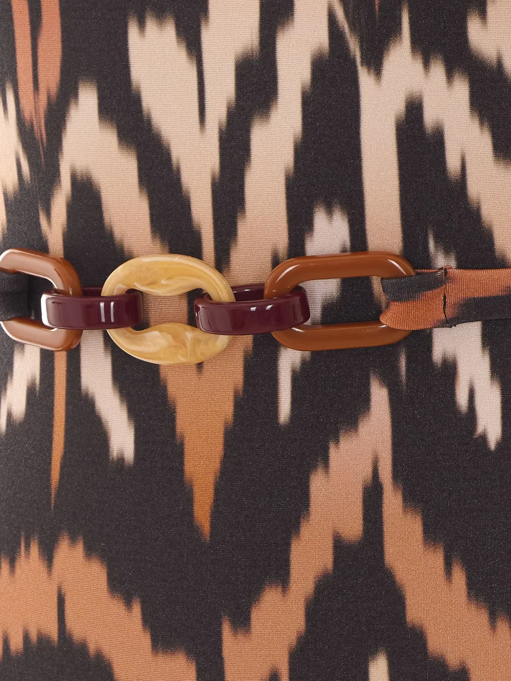 ZIMMERMANN Aster badpak met zebraprint Zwart