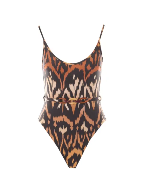 ZIMMERMANN Aster zebra-print swimsuit 