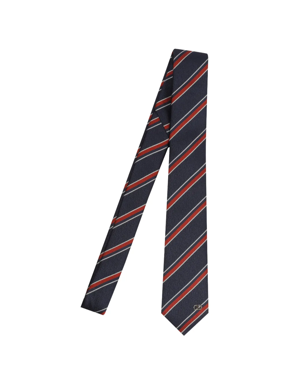 Valentino Garavani Valantie striped silk tie - Blau