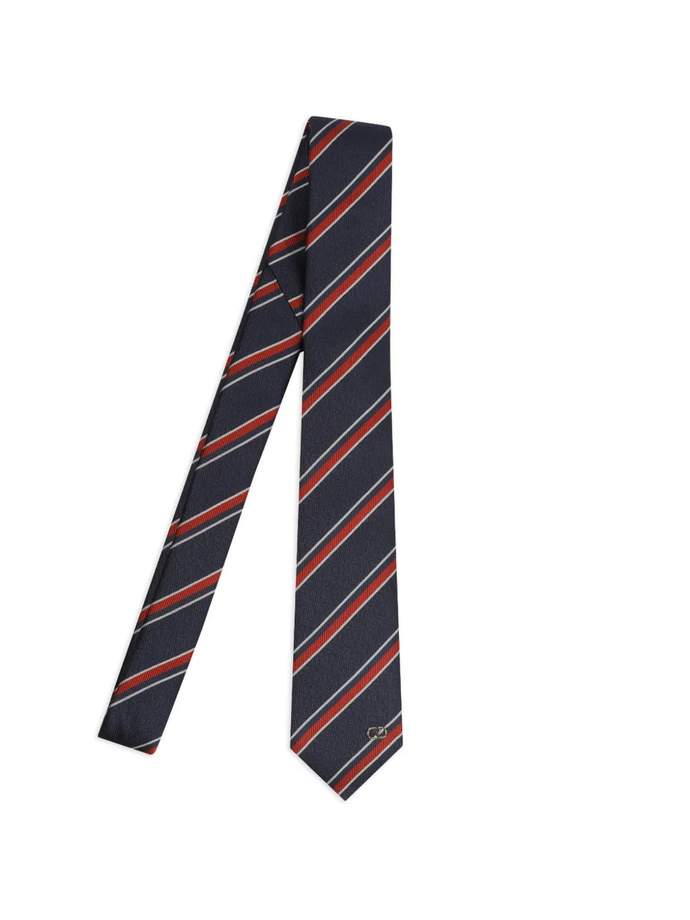 Valentino Garavani Valantie striped silk tie - Blu