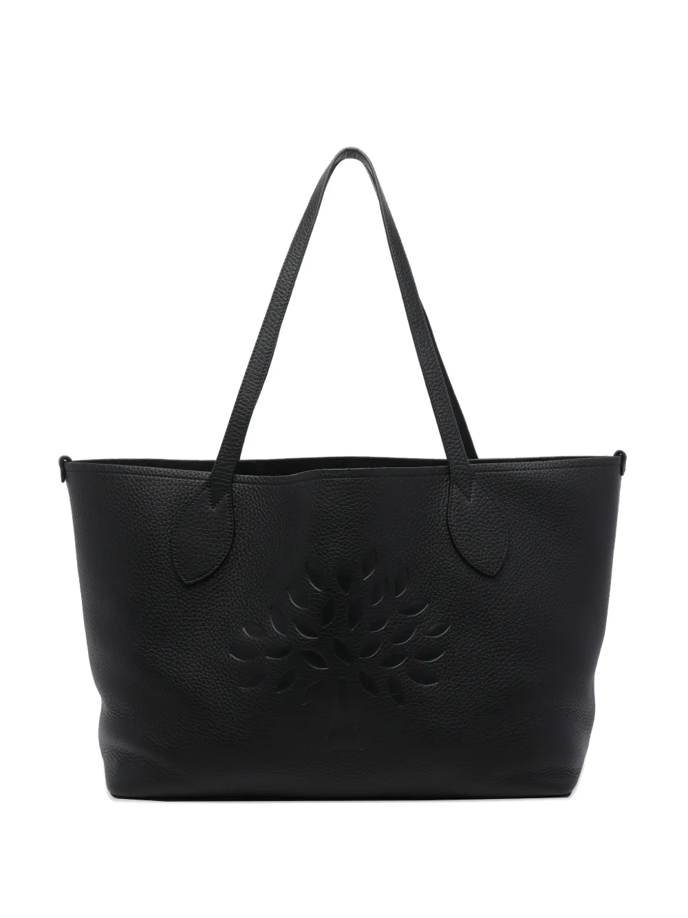 Mulberry Tree logo-embossed tote bag - Nero