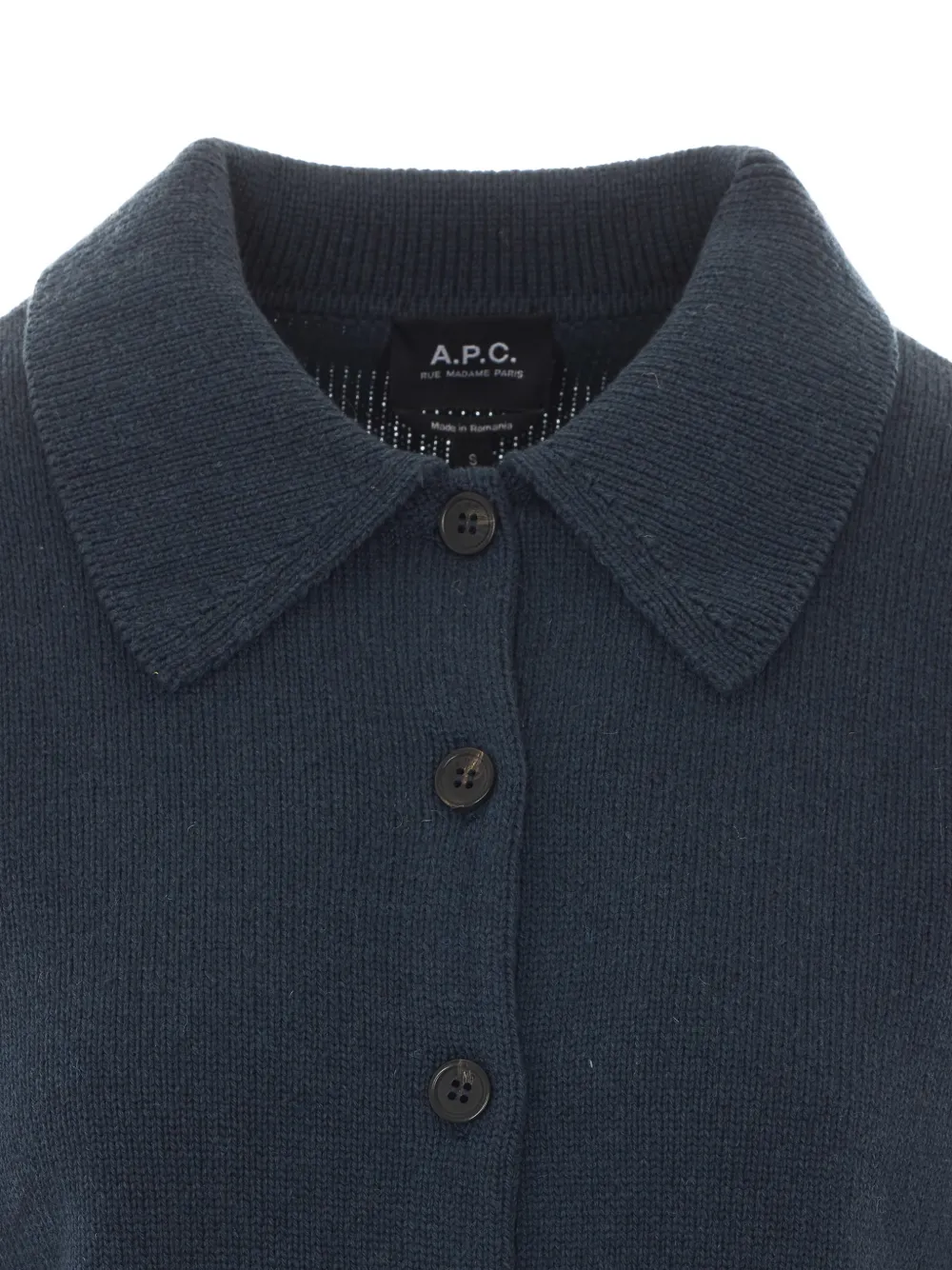 A.P.C. Button-up vest Blauw