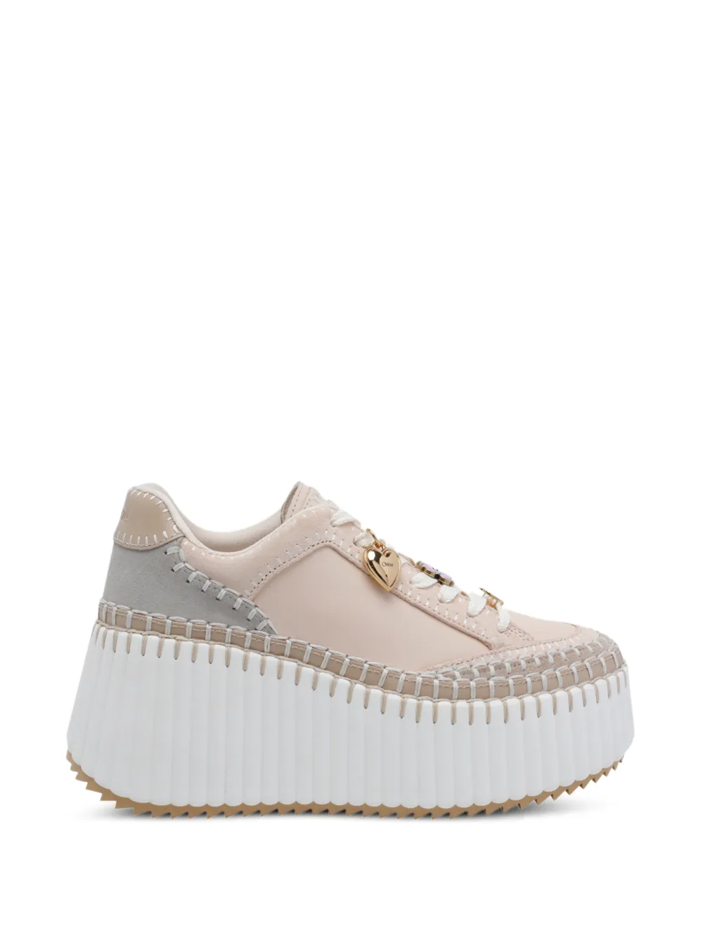 Chloé Nama wedge sneakers Beige