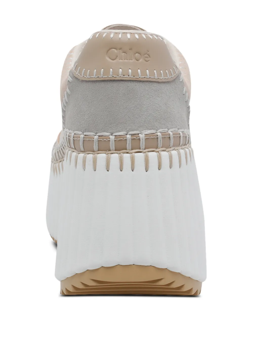 Chloé Nama wedge sneakers Beige