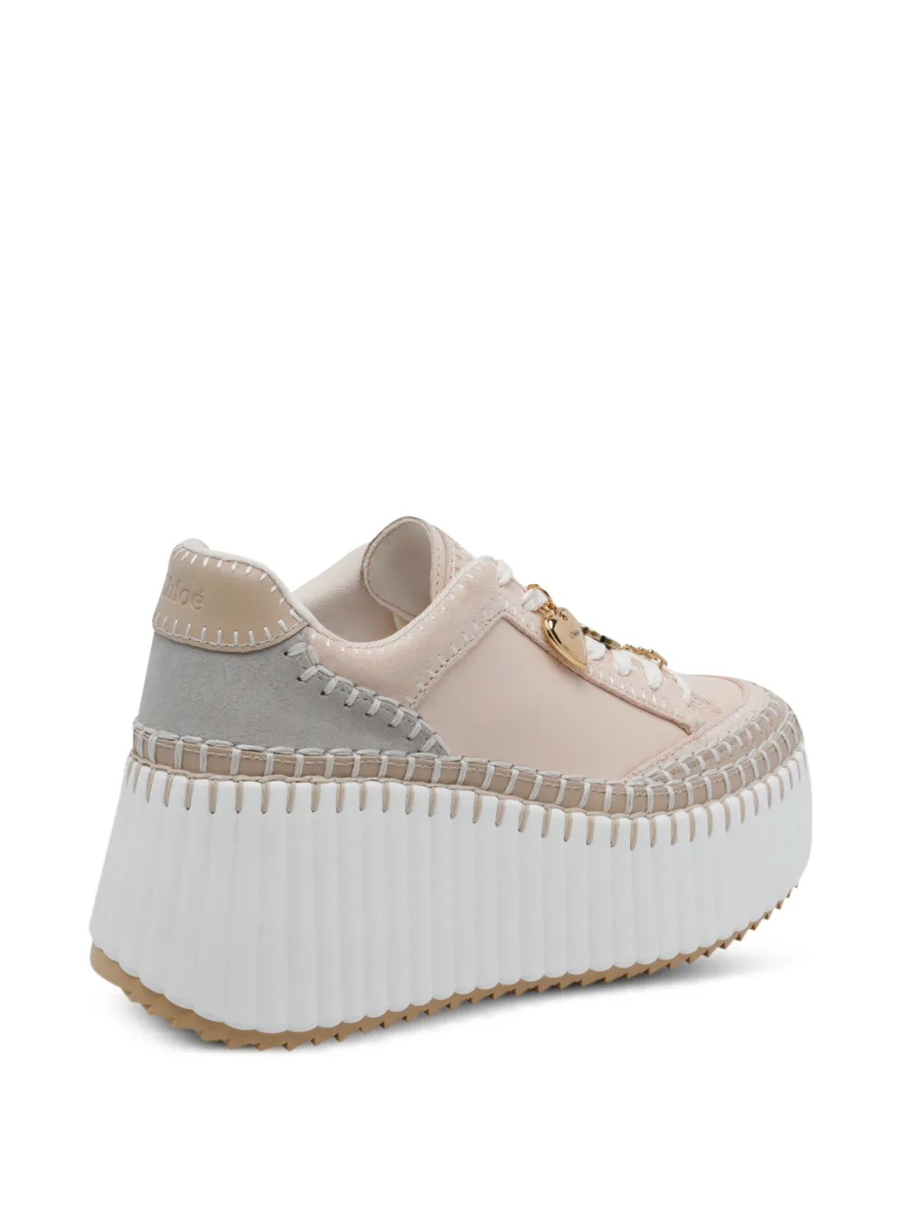 Chloé Nama wedge sneakers Beige