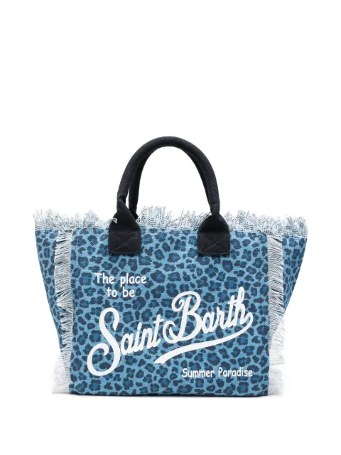 MC2 Saint Barth tote Vanity con estampado de leopardo