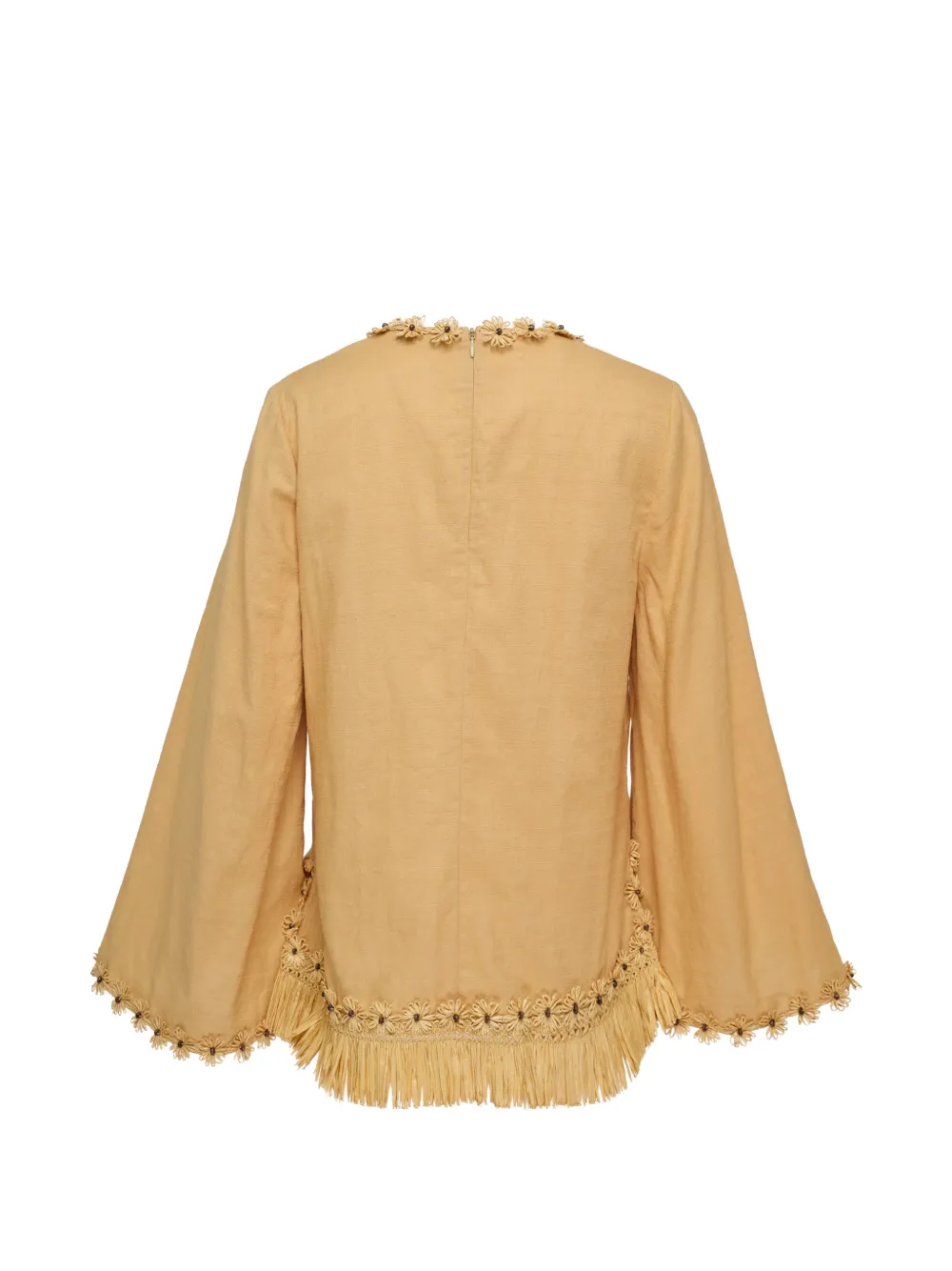 ZIMMERMANN レースアップ ブラウス | オレンジ | FARFETCH JP