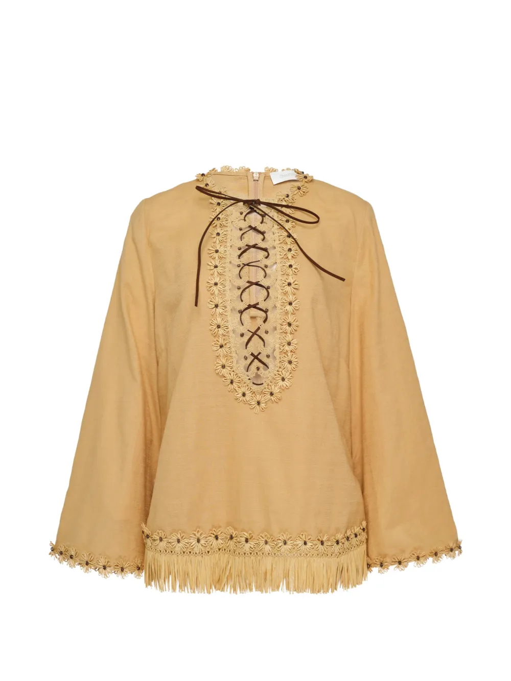 ZIMMERMANN Blusa con frange - Arancione