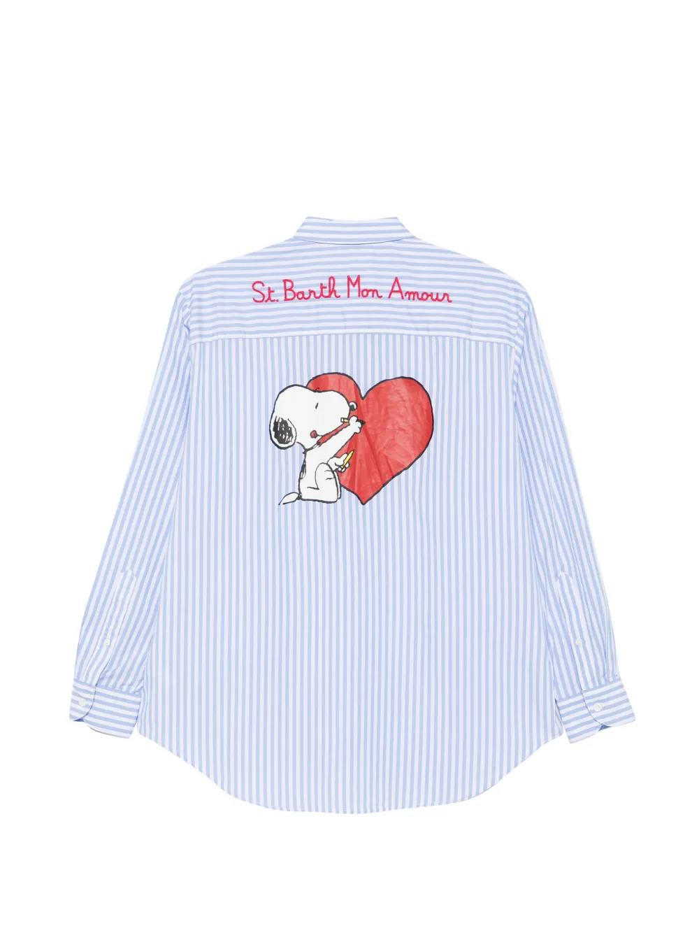 MC2 Saint Barth x Peanuts Brigitte Embry gestreepte blouse Blauw