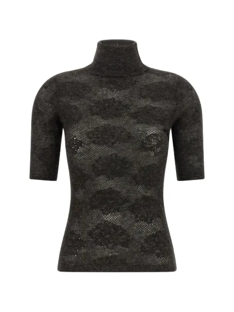 Brunello Cucinelli — openwork short-sleeve sweater