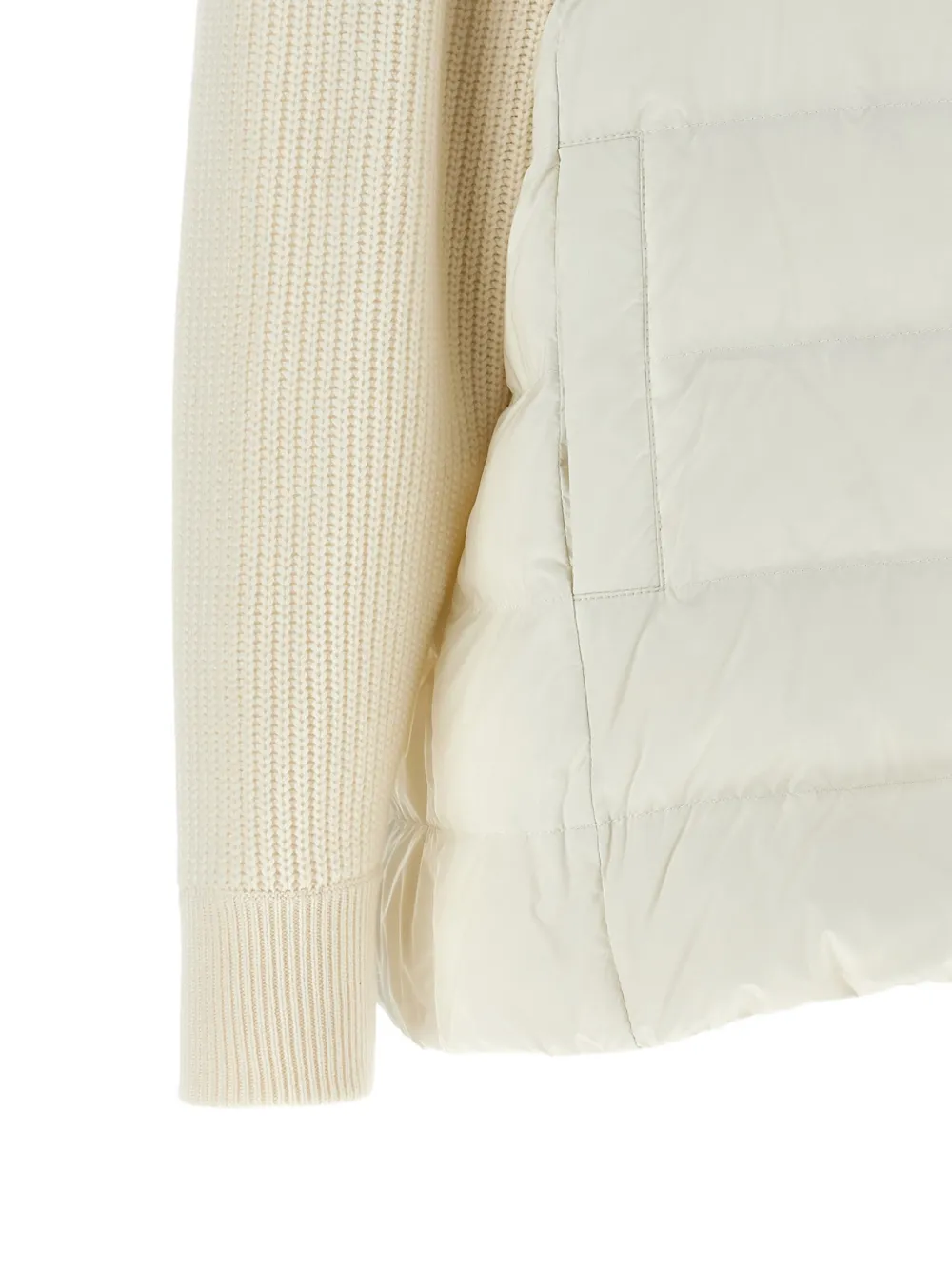 Brunello Cucinelli Gewatteerd donsjack Wit