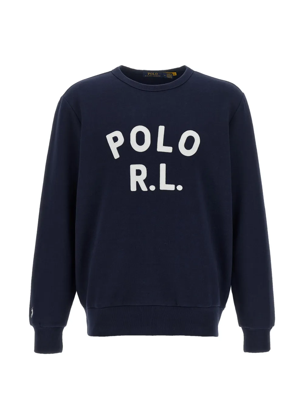 Polo Ralph Lauren logo-patch crew-neck sweater - Blu