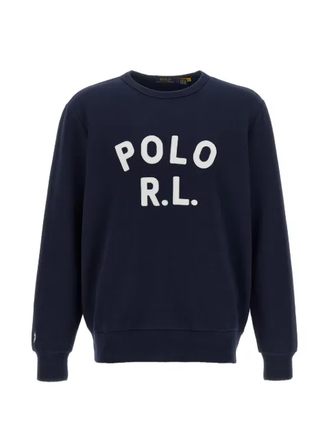 Polo Ralph Lauren suéter con cuello redondo y parche del logo