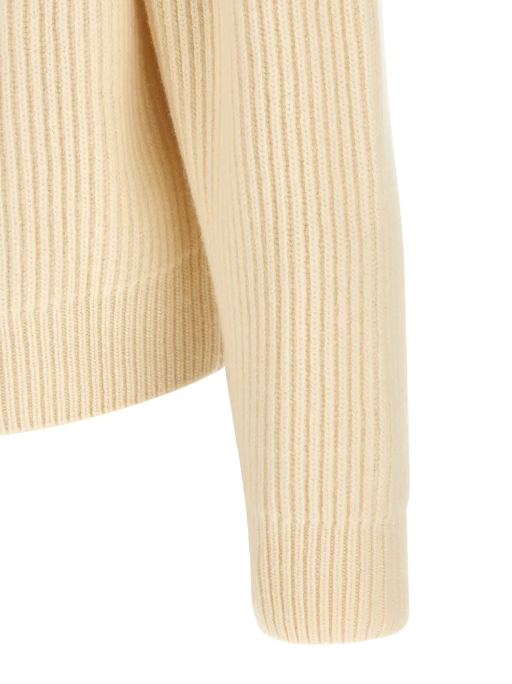 Jil Sander Fisherman's Rib trui Beige