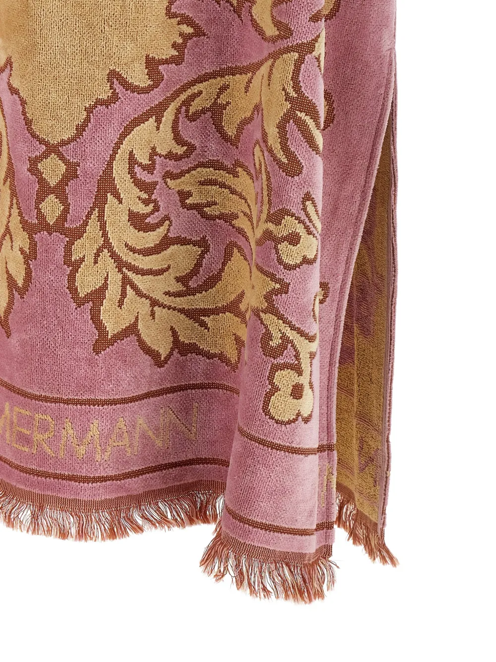 ZIMMERMANN Aster midi-jurk met bloemen jacquard Roze