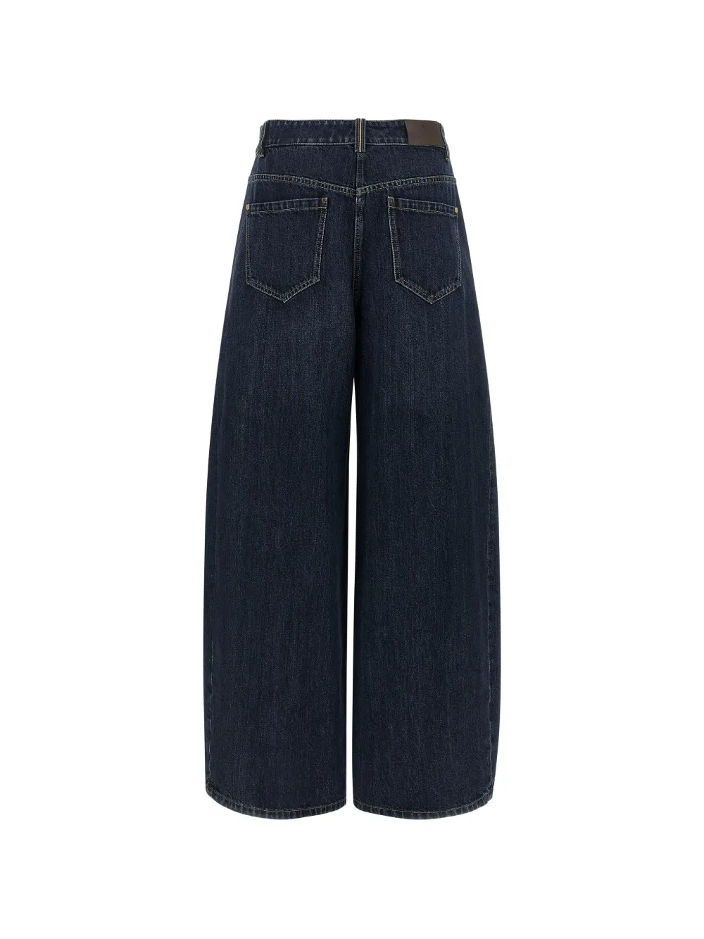 Brunello Cucinelli Jeans met wijde pijpen en Monile-detail Blauw