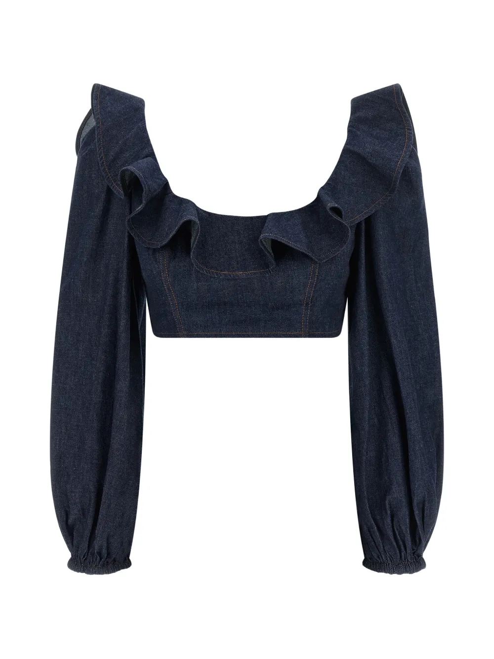 ZIMMERMANN Aster ruffled top - Blu