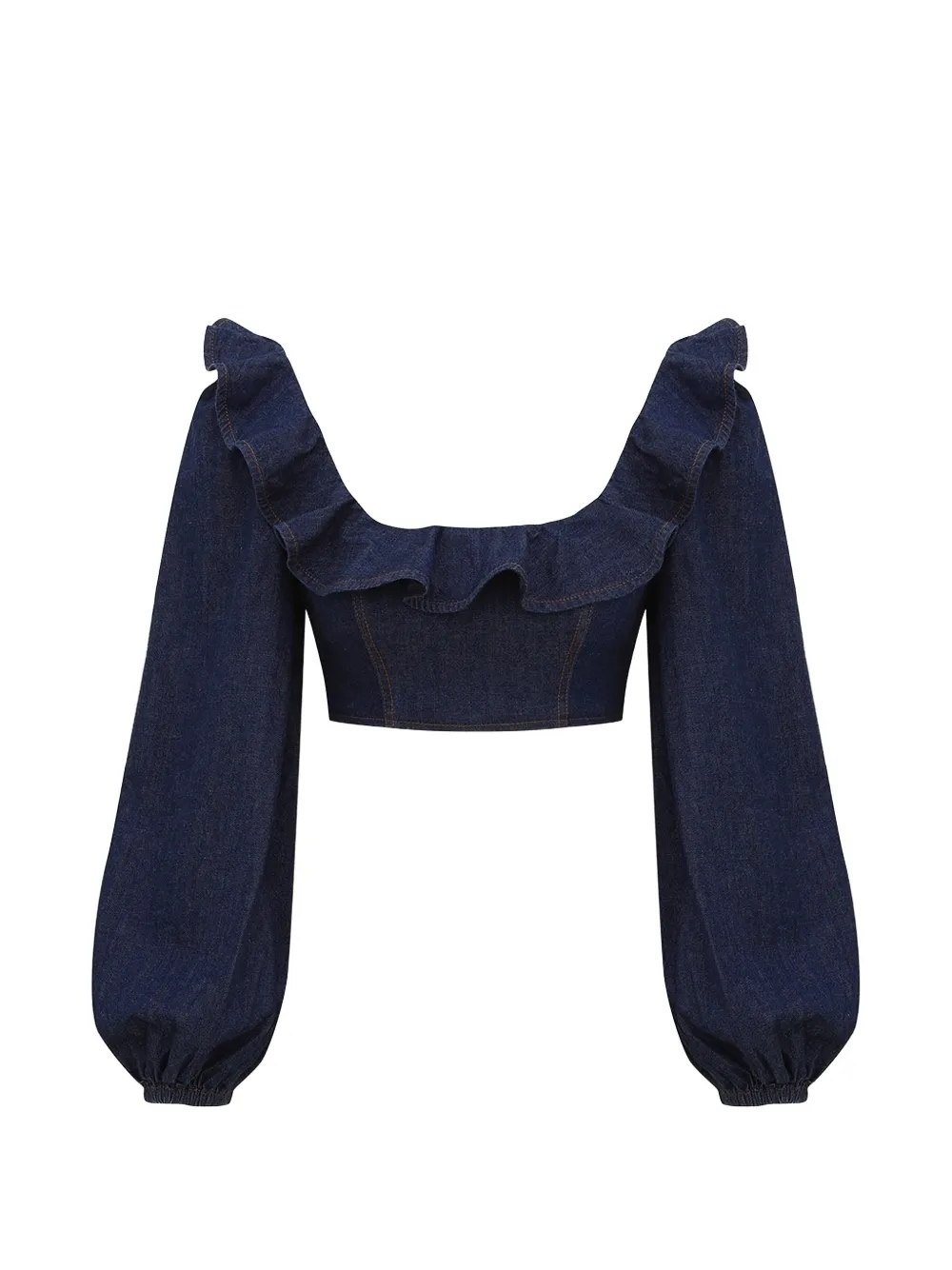 ZIMMERMANN Aster ruffled top - Blue