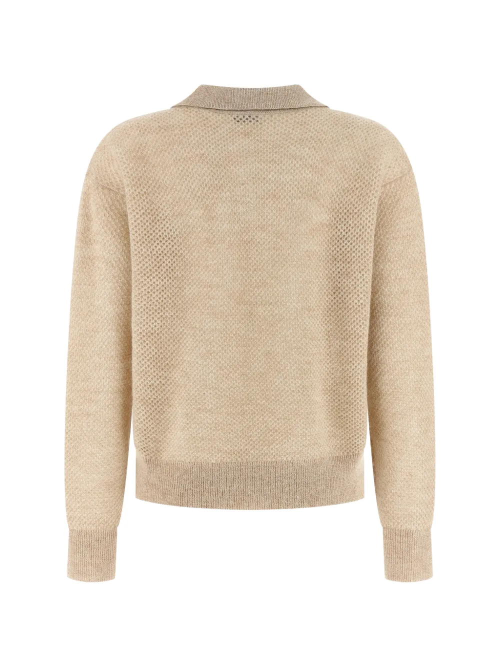 Brunello Cucinelli Wafelgebreide trui van mohairblend Beige
