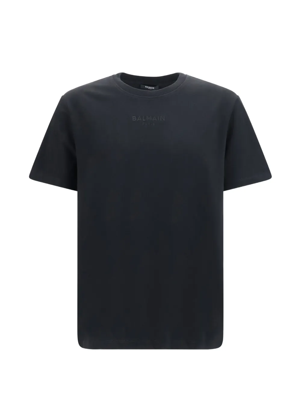 Balmain logo-embroidered T-shirt - Nero