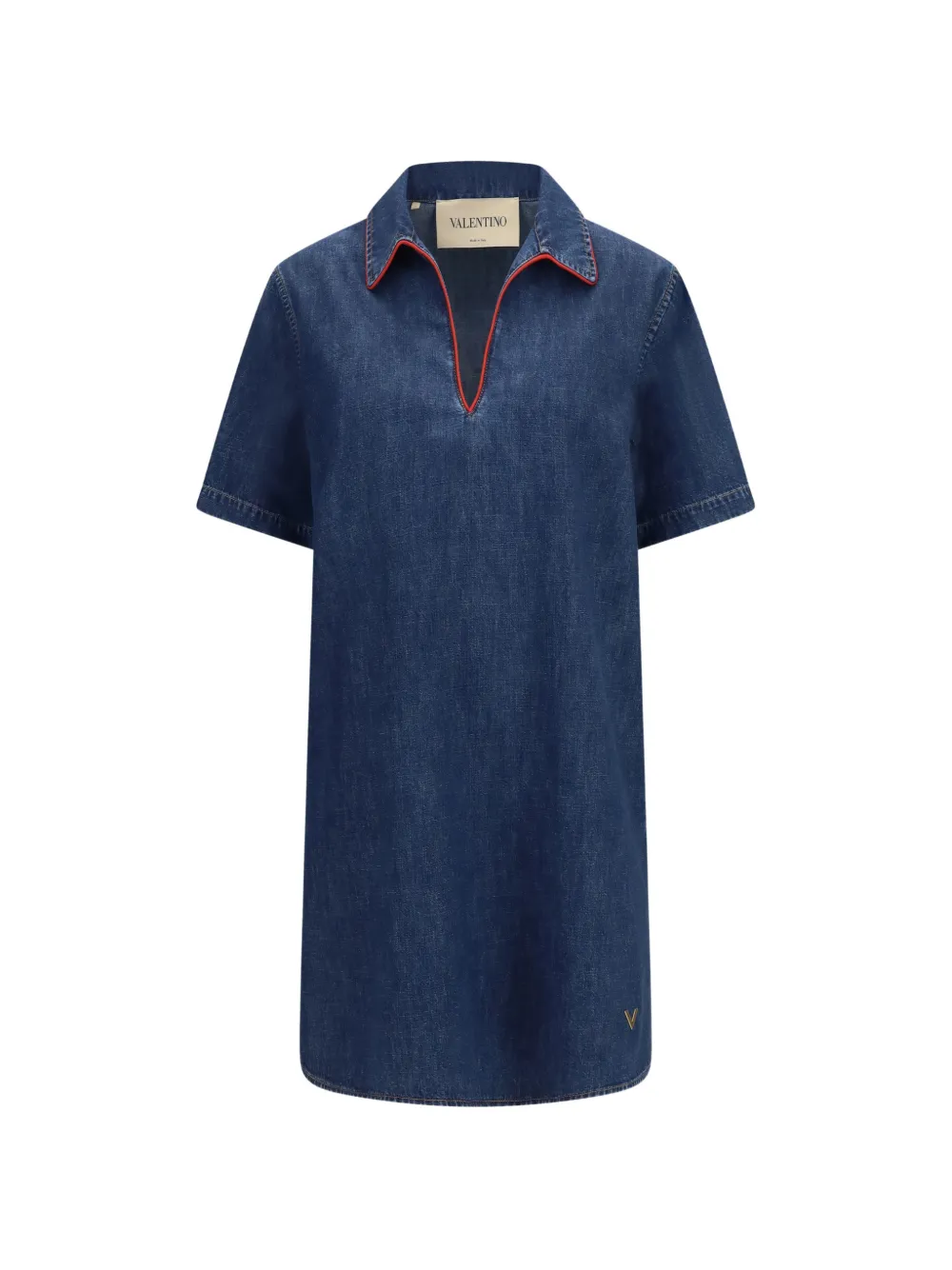 Valentino Garavani VLogo Signature short-sleeve mini dress - Blu
