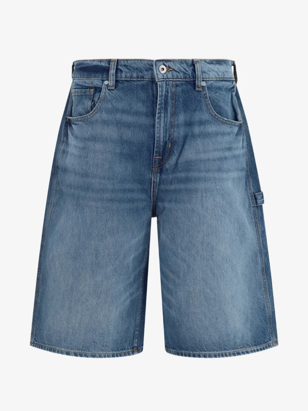 7 For All Mankind wide-leg denim shorts | Blue | Image 1