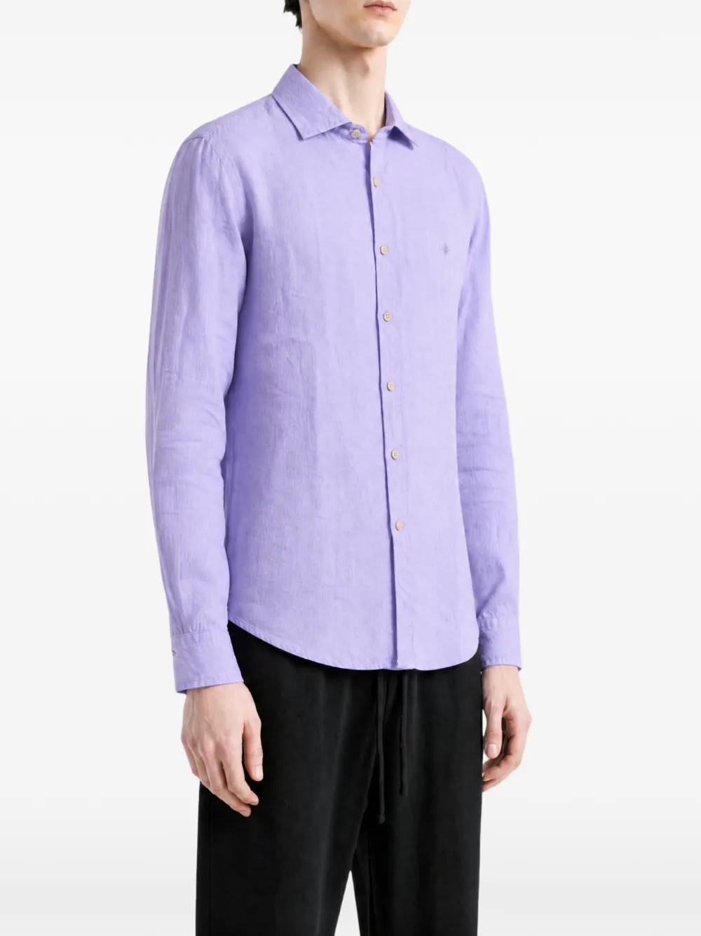 Polo Ralph Lauren Overhemd met geborduurd logo Paars