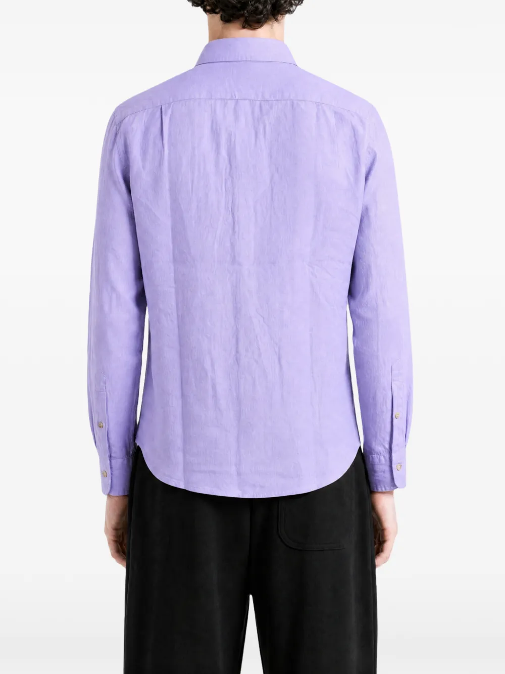 Polo Ralph Lauren Overhemd met geborduurd logo Paars