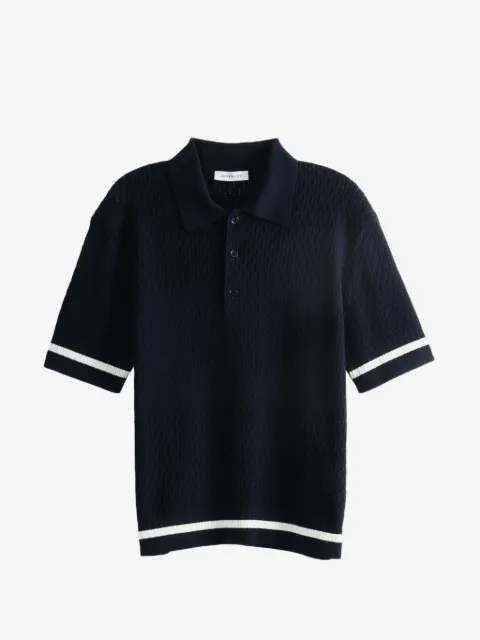 Givenchy openwork-knit polo shirt
