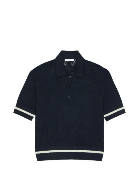 Givenchy polo in knit with Givenchy Paris embroidery