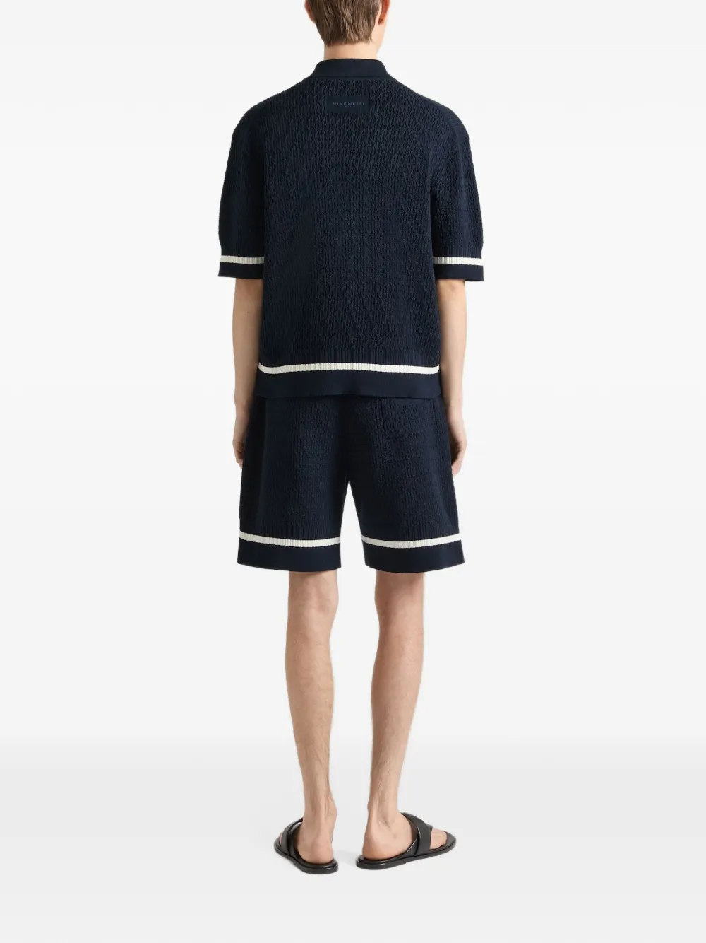 Givenchy Poloshirt met geborduurd logo Blauw