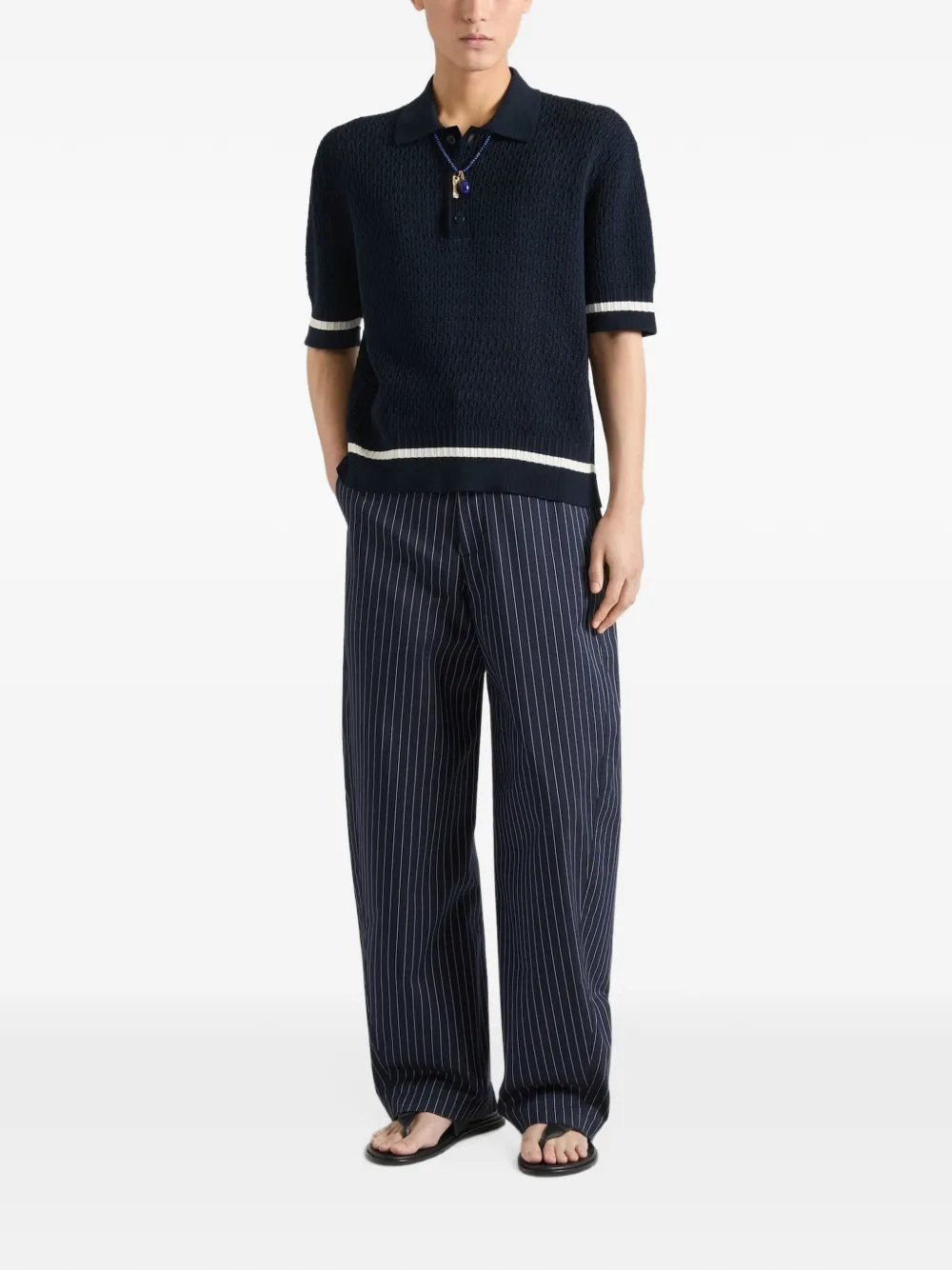 Givenchy Poloshirt met geborduurd logo Blauw