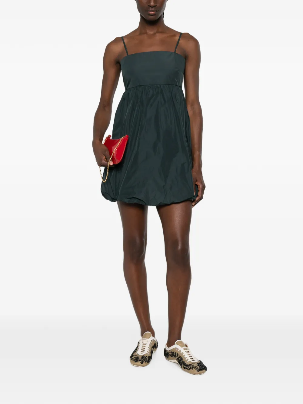 Marella Alamaro gesmockte mini-jurk Blauw